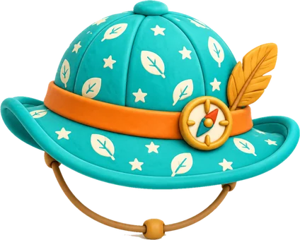 Topi petualang untuk anak
